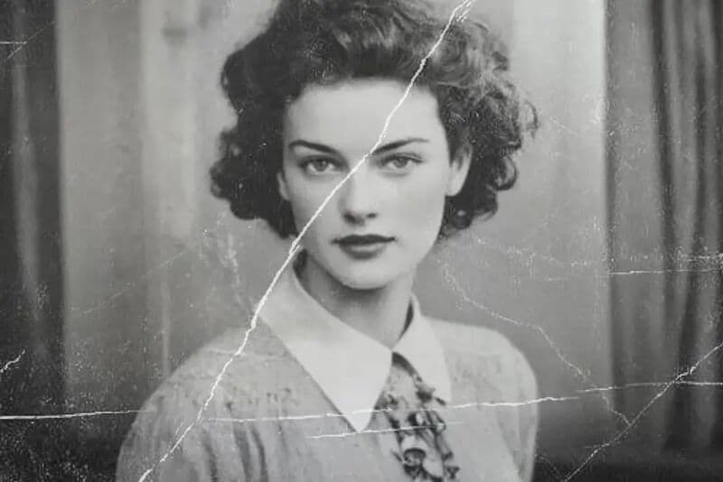 Faded scan with scratches